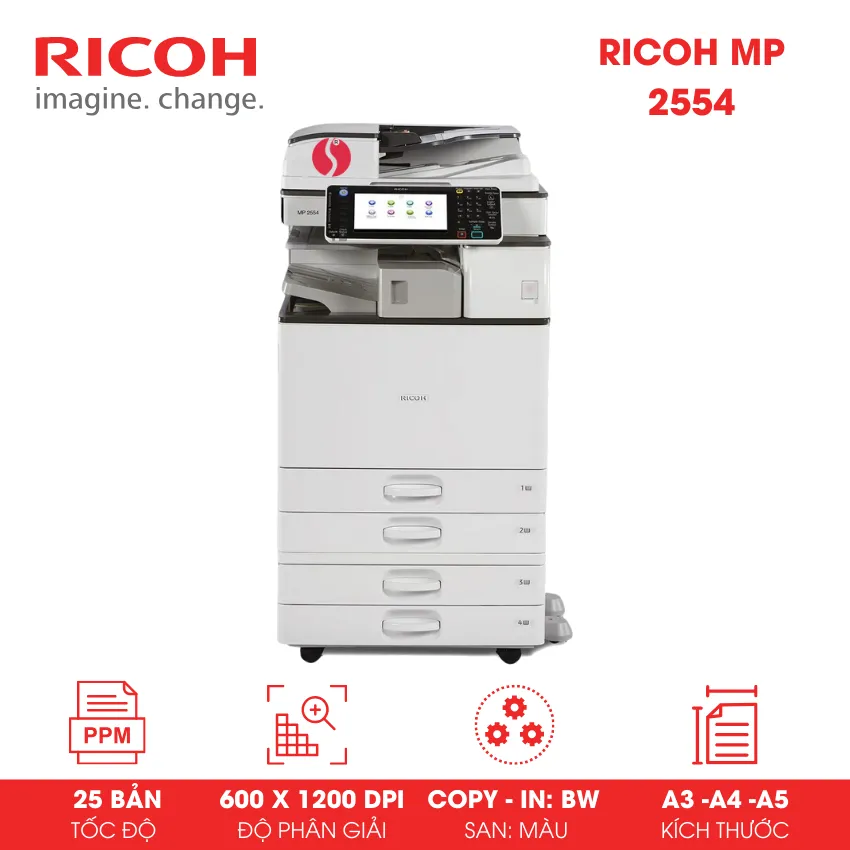 Máy Photocopy đen trắng Ricoh MP 2554