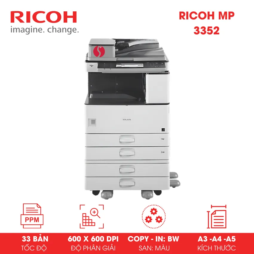 Máy Photocopy đen trắng Ricoh MP 3352
