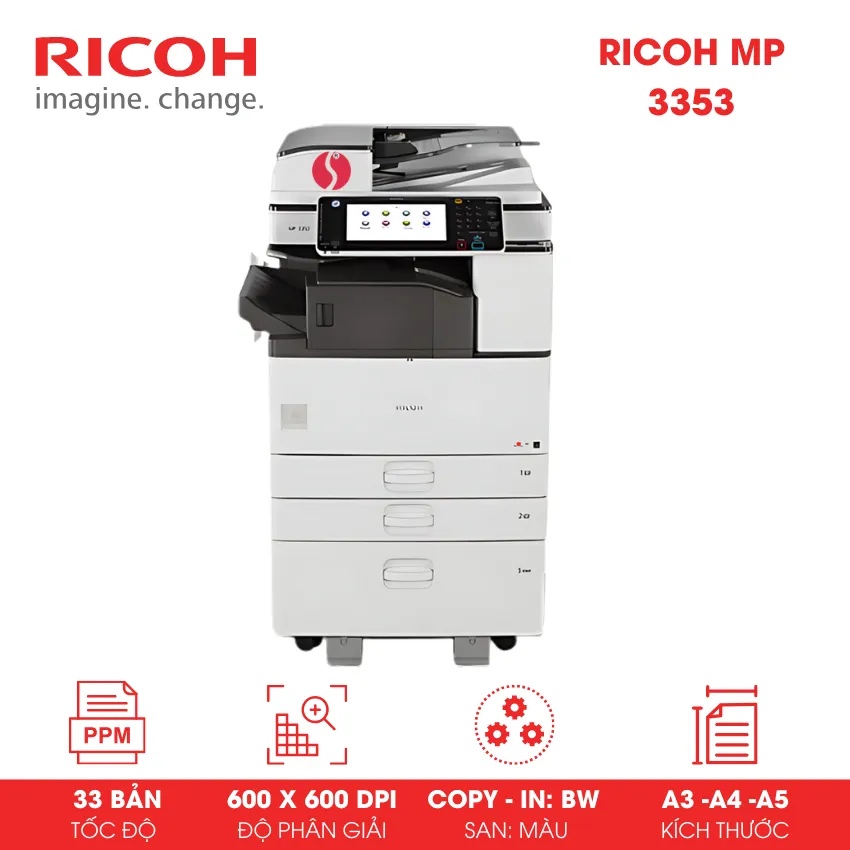 Máy Photocopy đen trắng Ricoh MP 3353