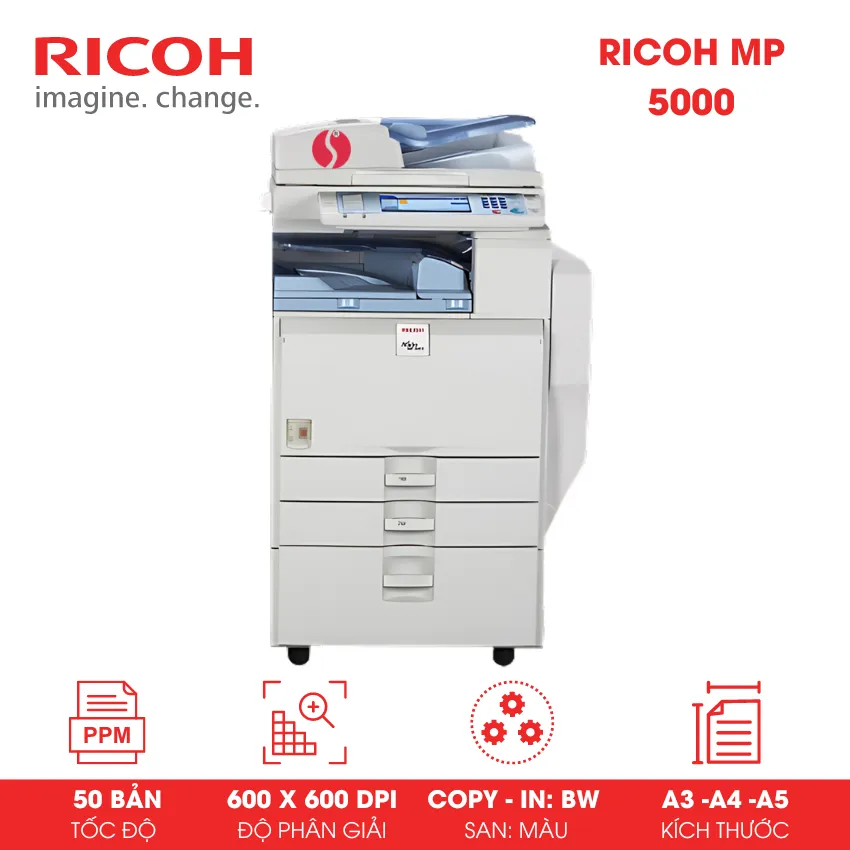 Máy Photocopy đen trắng Ricoh MP 5000