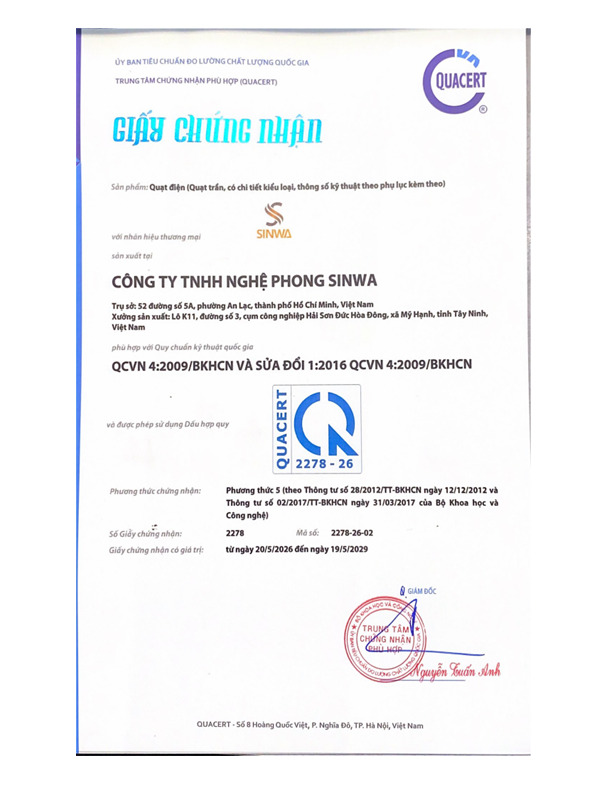 Chứng nhận hợp quy