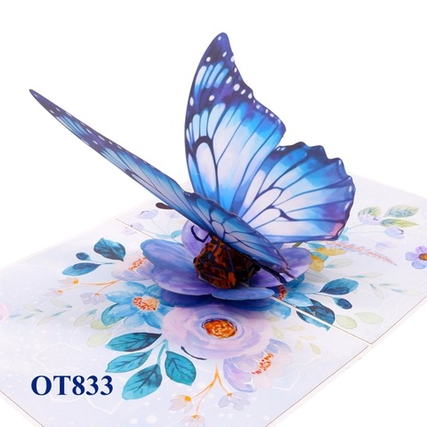Thiệp 3D hình bươm bướm - Thiệp 3D Việt Nam - Công Ty Cổ Phần Thủ Công Mỹ Nghệ Và Thương Mại Việt Nam