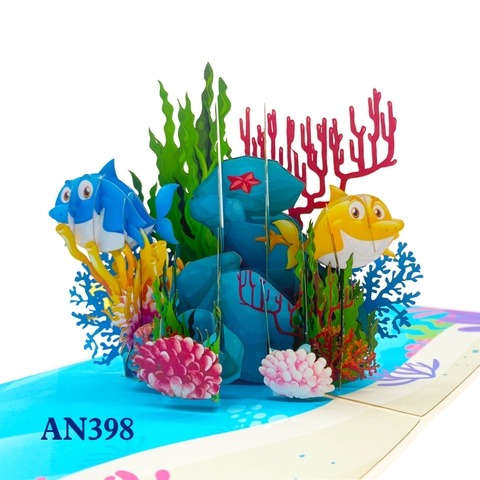 Thiệp 3D hình cá mập - Thiệp 3D Việt Nam - Công Ty Cổ Phần Thủ Công Mỹ Nghệ Và Thương Mại Việt Nam
