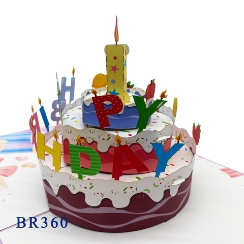Thiệp 3D hình bánh sinh nhật - Thiệp 3D Việt Nam - Công Ty Cổ Phần Thủ Công Mỹ Nghệ Và Thương Mại Việt Nam