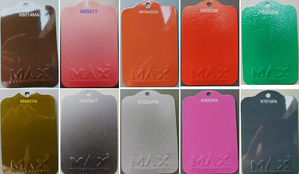 Bảng màu sơn - Bột Sơn Tĩnh Điện Max Powder Coatings - Công Ty TNHH Max Powder Coatings (VIET NAM)