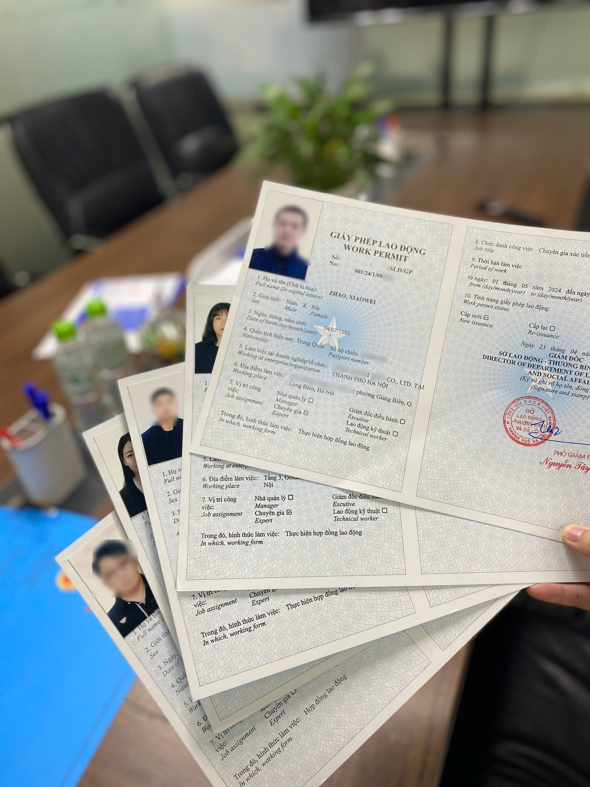 Giấy phép lao động - Công Ty Cổ Phần Dịch Vụ Quốc Tế Gia Corp