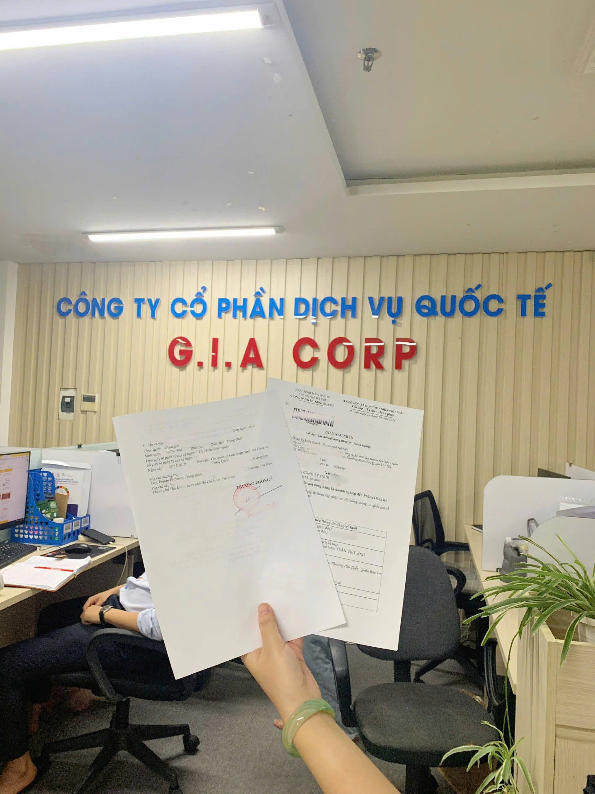 Hình ảnh văn phòng - Công Ty Cổ Phần Dịch Vụ Quốc Tế Gia Corp