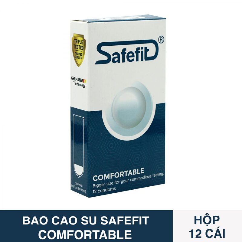 Bao cao su Safefit Comfortable hộp 12 cái - Vật Tư Y Tế VRT - Công Ty TNHH Công Nghệ Cao Su Việt Nam