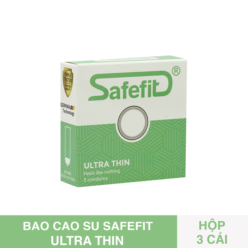Bao cao su Safefit Ultrathin hộp 3 cái