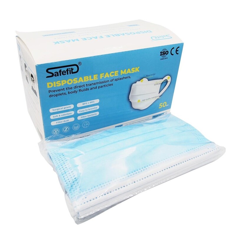 Khẩu trang y tế Safefit 4 lớp kháng khuẩn - Vật Tư Y Tế VRT - Công Ty TNHH Công Nghệ Cao Su Việt Nam