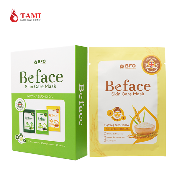 Mặt nạ Beface - Tinh chất sữa gạo - Gia Công Mỹ Phẩm Tami Natural Home - Công Ty TNHH Sản Xuất Dược Mỹ Phẩm Tami Natural Home