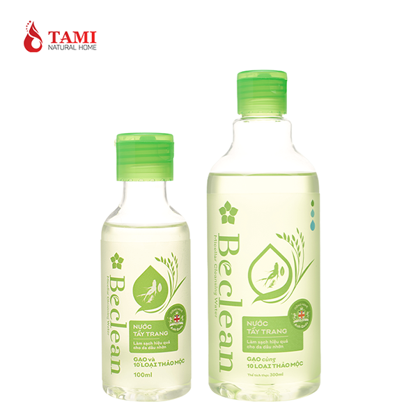 Nước tẩy trang Beclean - Gạo & 10 loại thảo mộc - Gia Công Mỹ Phẩm Tami Natural Home - Công Ty TNHH Sản Xuất Dược Mỹ Phẩm Tami Natural Home