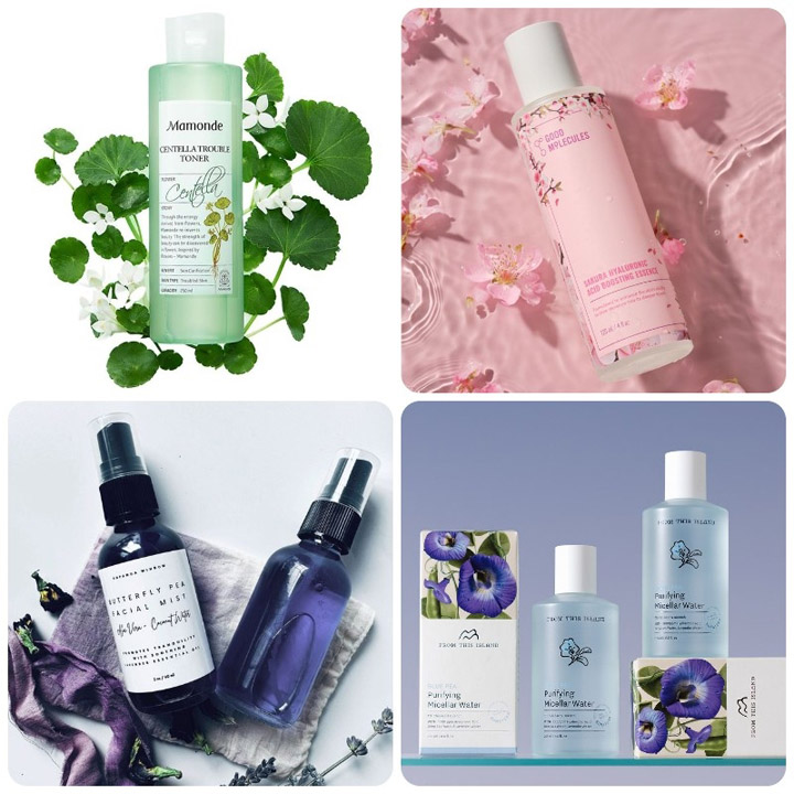 Gia công toner hoa đậu biếc
