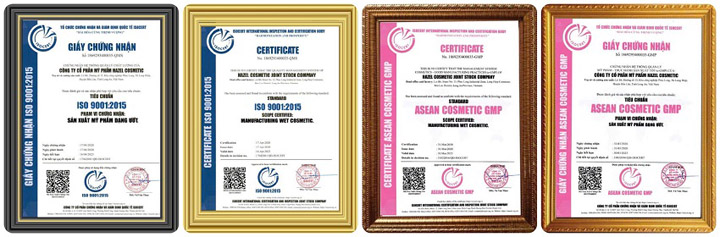 Giấy chứng nhận GMP - ISO
