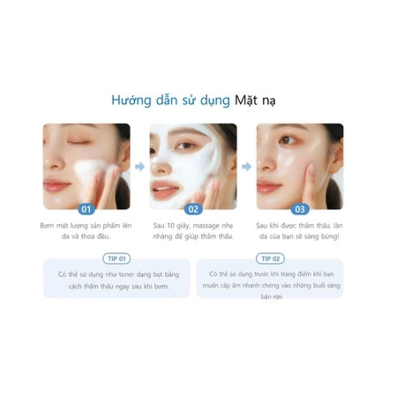 Hướng dẫn sử dụng mặt nạ sủi bọt