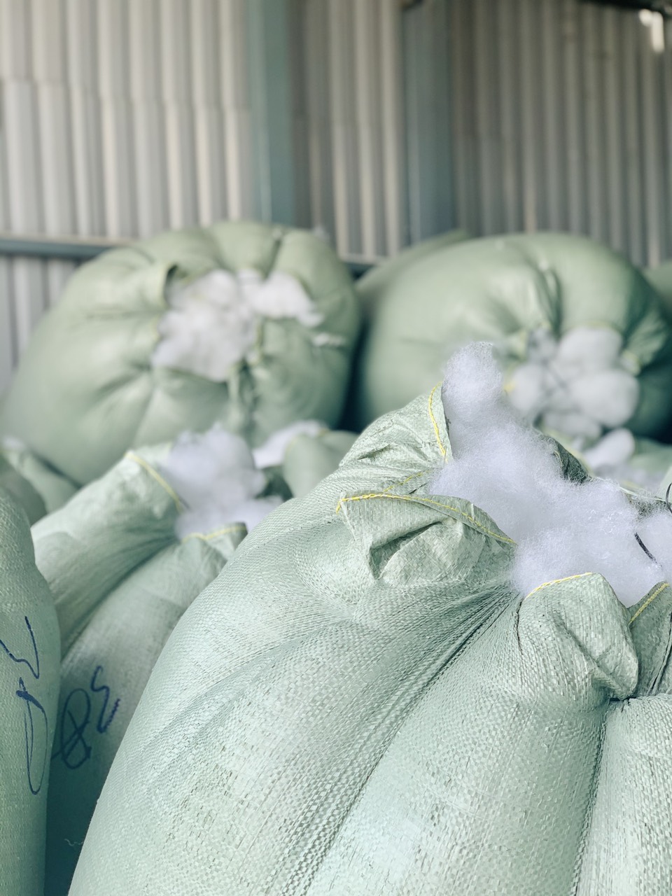 Bông gòn, vải làm gấu bông