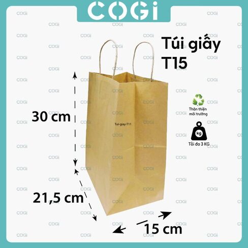 Túi giấy T15 - Ly Giấy Tô Giấy COGI - Công Ty TNHH COGI