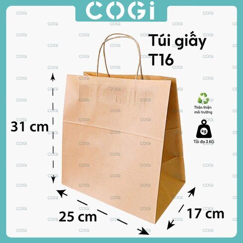 Túi giấy T16 - Ly Giấy Tô Giấy COGI - Công Ty TNHH COGI