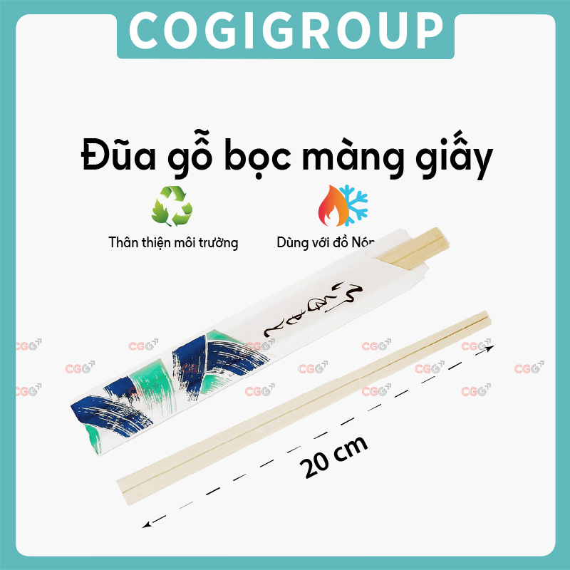 Đũa gỗ bọc màng giấy
