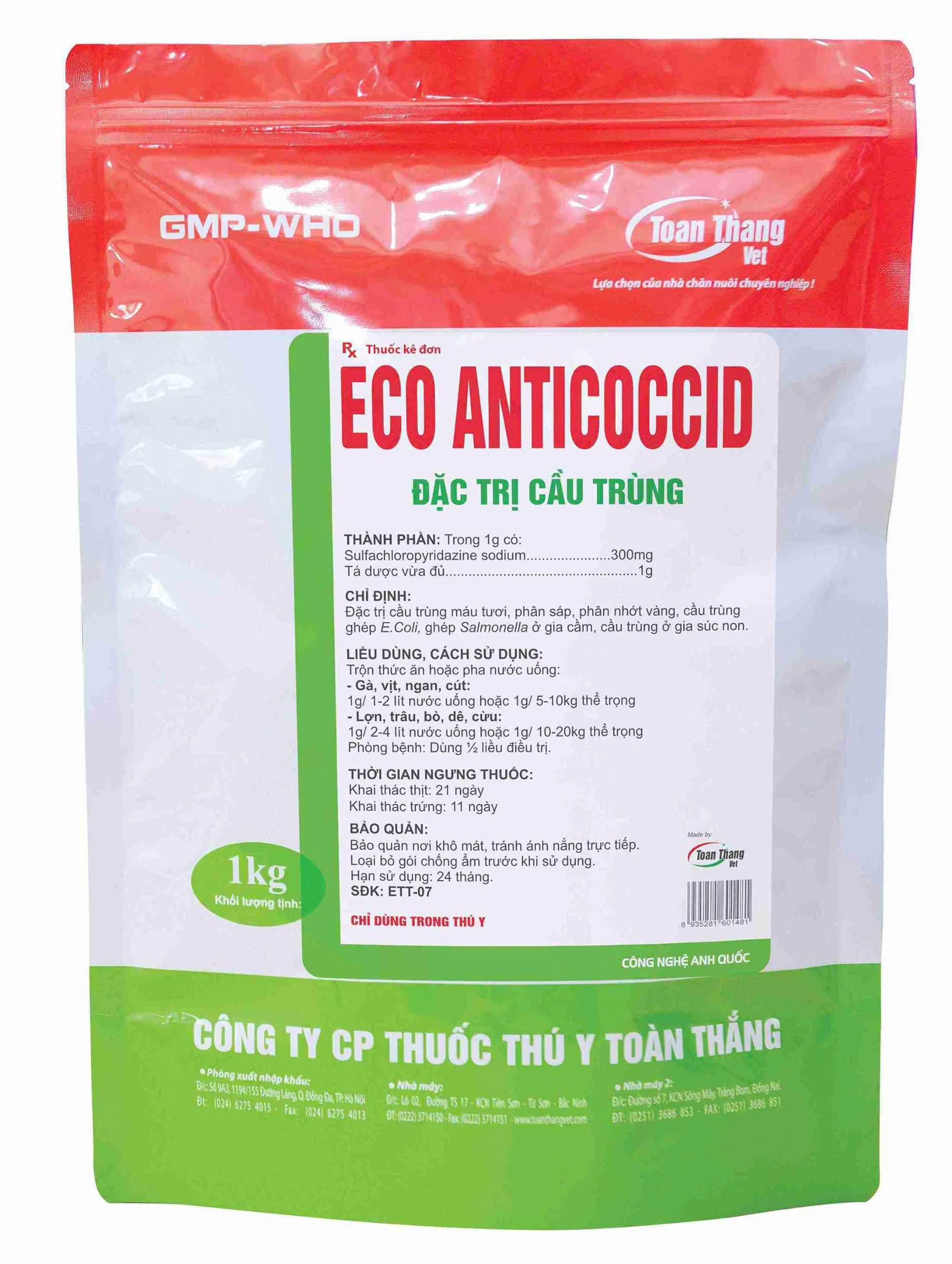 Thuốc đặc trị bệnh cầu trùng