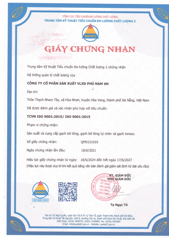 Chứng nhận