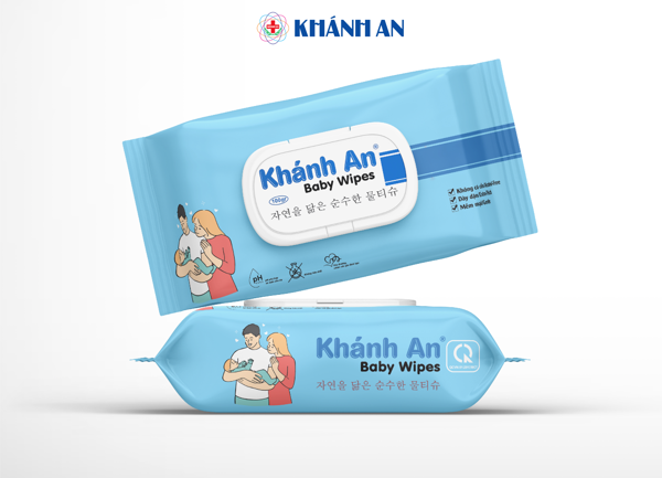 Khăn ướt cao cấp Khánh An 100gr