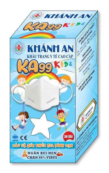 Khẩu trang Kids KA99 - Khẩu Trang Y Tế Khánh An - Công Ty Cổ Phần Thương Mại Thiết Bị Khánh An