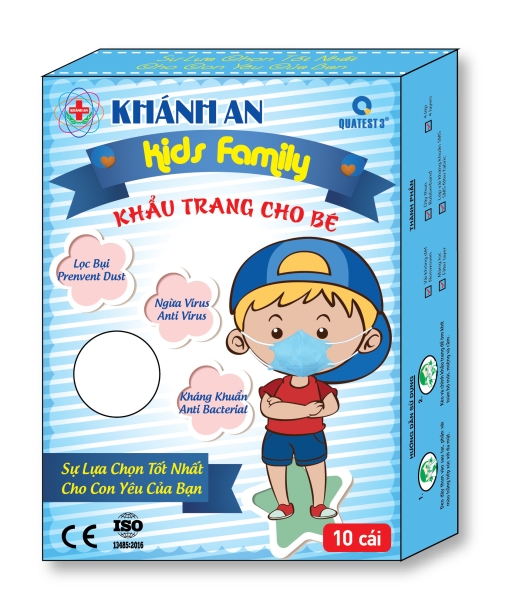 Khẩu trang cho bé Kids Family - Khẩu Trang Y Tế Khánh An - Công Ty Cổ Phần Thương Mại Thiết Bị Khánh An