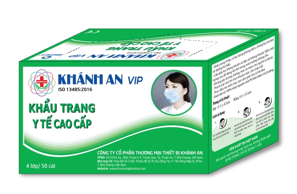 Khẩu trang y tế cao cấp VIP - Khẩu Trang Y Tế Khánh An - Công Ty Cổ Phần Thương Mại Thiết Bị Khánh An