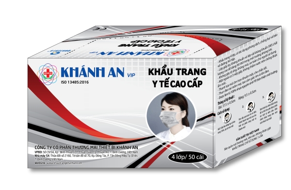 Khẩu trang y tế cao cấp VIP - Khẩu Trang Y Tế Khánh An - Công Ty Cổ Phần Thương Mại Thiết Bị Khánh An