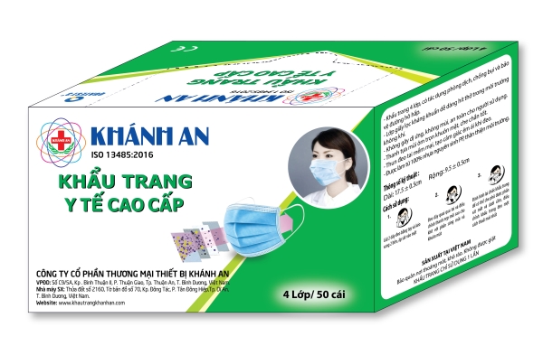 Khẩu trang y tế cao cấp - Khẩu Trang Y Tế Khánh An - Công Ty Cổ Phần Thương Mại Thiết Bị Khánh An