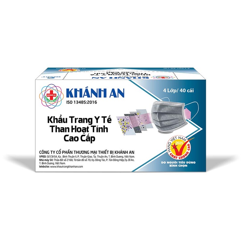 Khẩu trang y tế than hoạt tính Khánh An - Khẩu Trang Y Tế Khánh An - Công Ty Cổ Phần Thương Mại Thiết Bị Khánh An