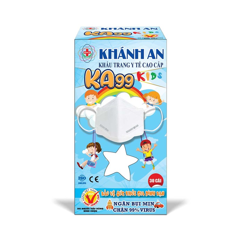 Khẩu trang y tế trẻ em KA99 Kids Khánh An - Khẩu Trang Y Tế Khánh An - Công Ty Cổ Phần Thương Mại Thiết Bị Khánh An