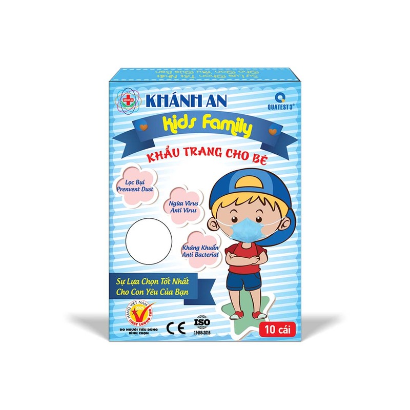 Khẩu trang y tế trẻ em 3D Kids Khánh An size S - Khẩu Trang Y Tế Khánh An - Công Ty Cổ Phần Thương Mại Thiết Bị Khánh An
