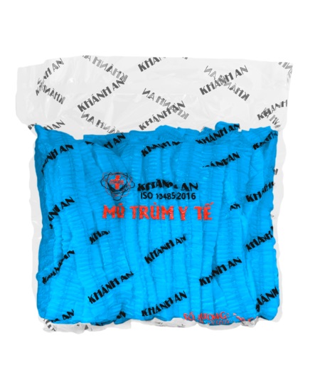 Mũ trùm y tế Khánh An (nón con sâu) xanh - Khẩu Trang Y Tế Khánh An - Công Ty Cổ Phần Thương Mại Thiết Bị Khánh An