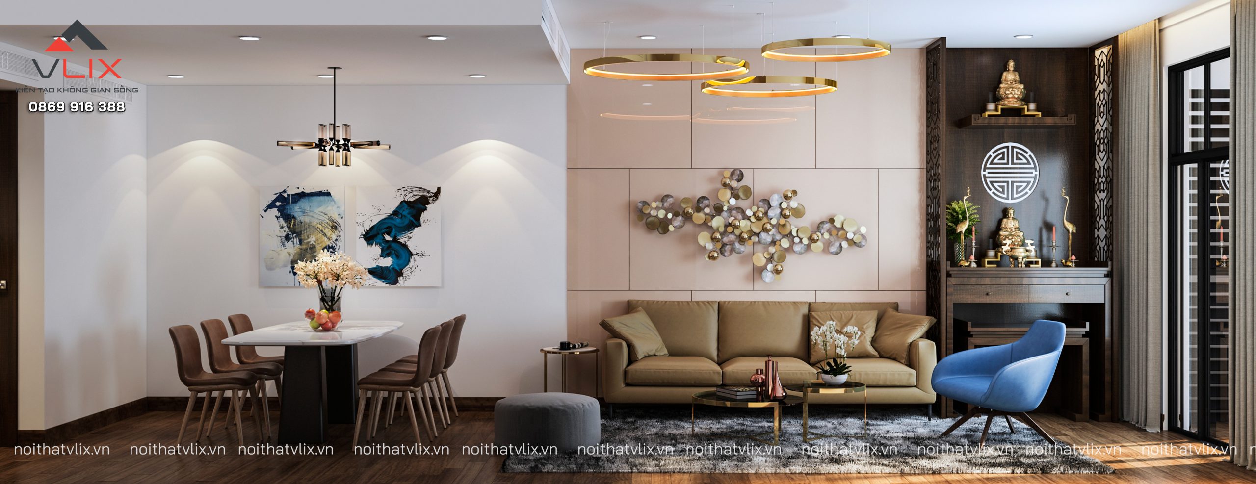 Thiết kế nội thất chung cư cao cấp