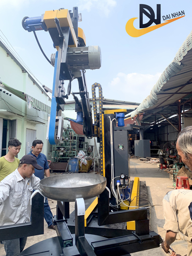 Máy mài bồn inox