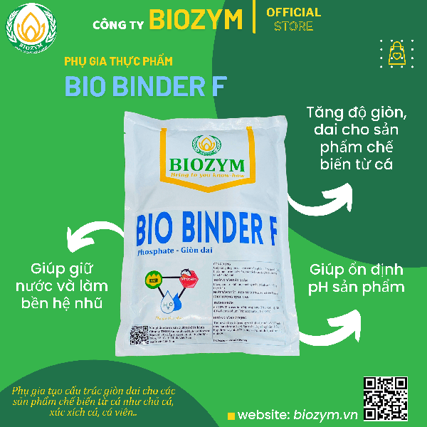 Bio Binder F - Phụ Gia Thực Phẩm Biozym - Công Ty TNHH Sản Xuất Và Dịch Vụ Biozym