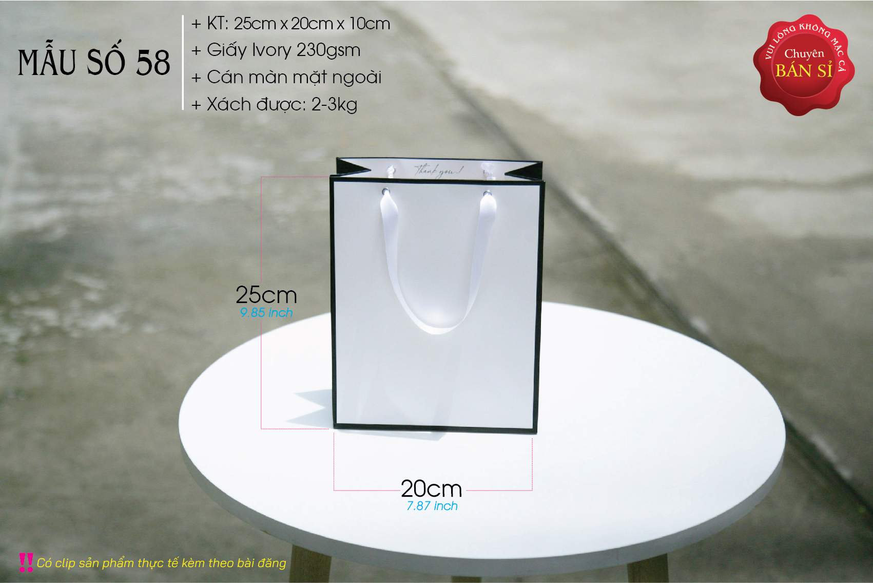 Mẫu 58: Mẫu túi giấy đẹp