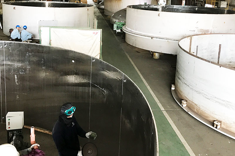 Gia công đánh bóng tại công trường - Công Ty TNHH Vina Astec