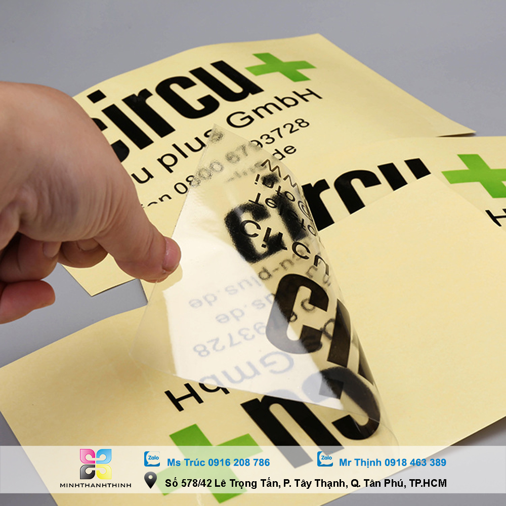 In tem decal trong - In Ấn Minh Thành Thịnh - Công Ty TNHH SX TM DV In Minh Thành Thịnh