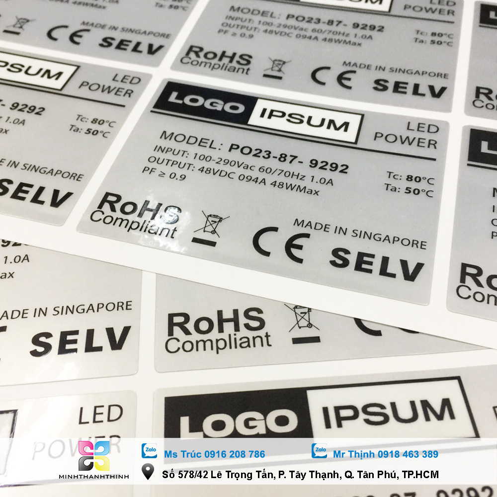 In tem decal xi bạc - In Ấn Minh Thành Thịnh - Công Ty TNHH SX TM DV In Minh Thành Thịnh