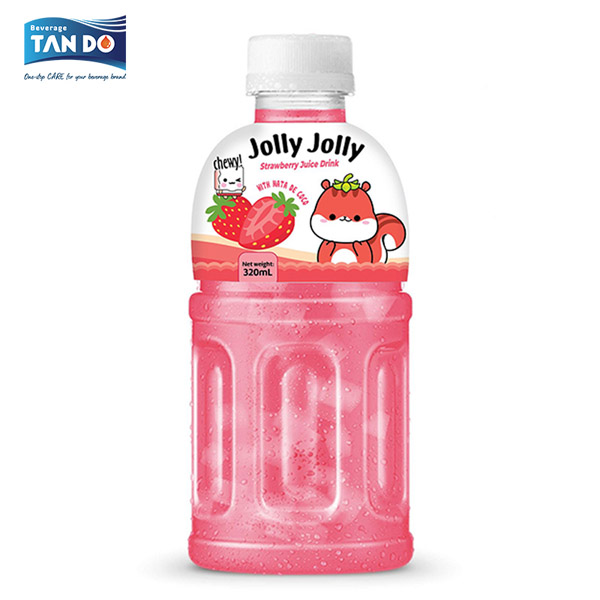 Nước thạch dừa Jolly Jolly vị dâu - Nước Giải Khát Tân Đô - Công Ty TNHH Nước Giải Khát Tân Đô