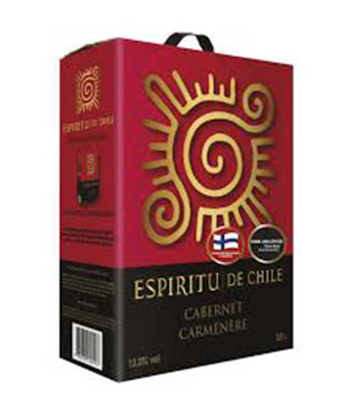 Rượu vang Chile bịch Espiritu De Chile 3 lít