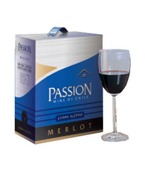 Rượu vang bịch Chile Passion Merlot 3 lít