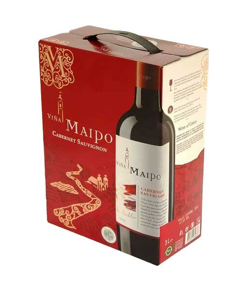 Rượu vang bịch Chile ngon Maipo Cabernet Sauvignon 3 lít