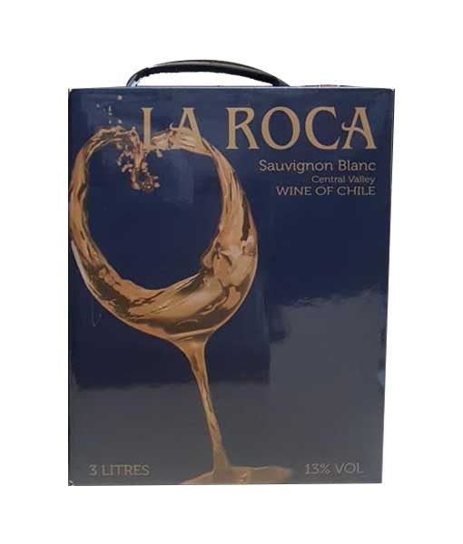 Rượu vang trắng bịch Chile La Roca 3 lít