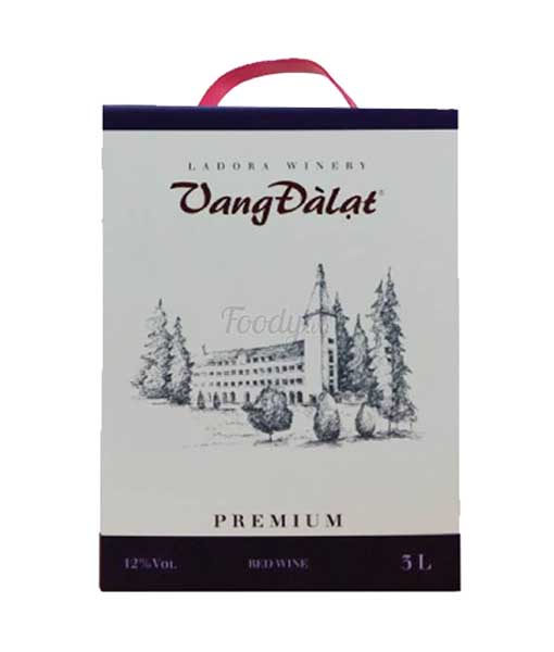 Hộp vang Đà Lạt Premium 3 lít Red Wine