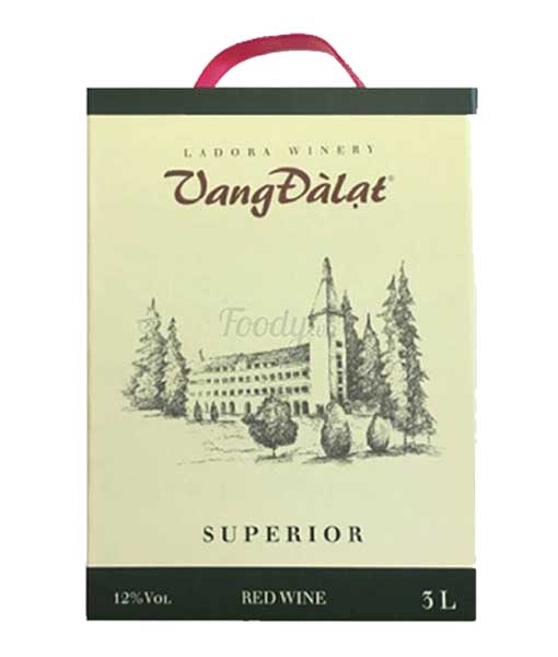 Hộp vang Đà Lạt 3 lít Superior Red Wine