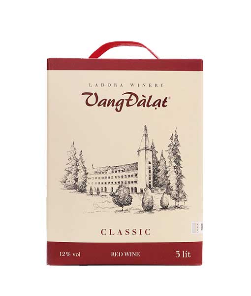 Hộp vang Đà Lạt 3 lít Classic Red Wine